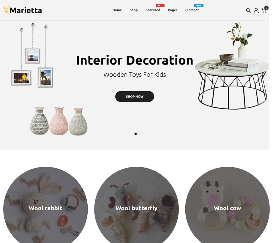 Marietta - Handmade & Crafts Shopify Theme