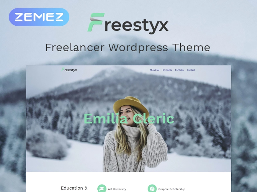 Freestyx - Freelancer One Page Modern Elementor WordPress Theme