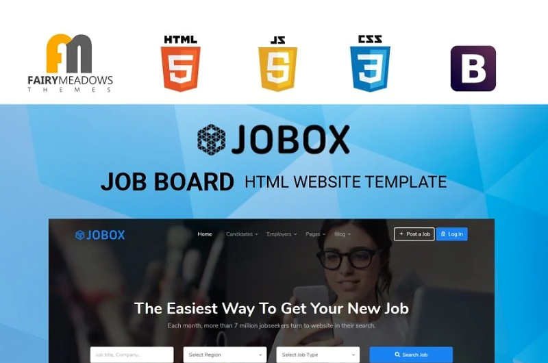 Jobox - Job Board HTML Website Template