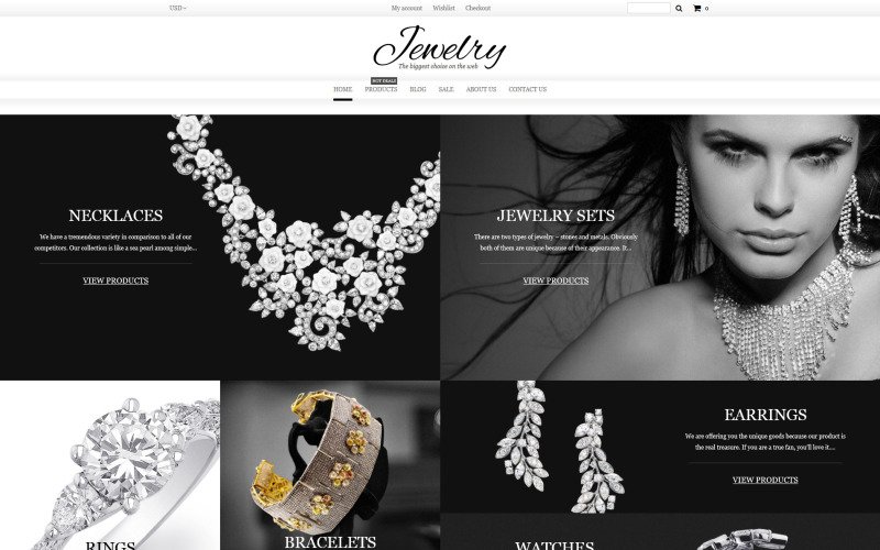 Jewelry Templates - Website Templates